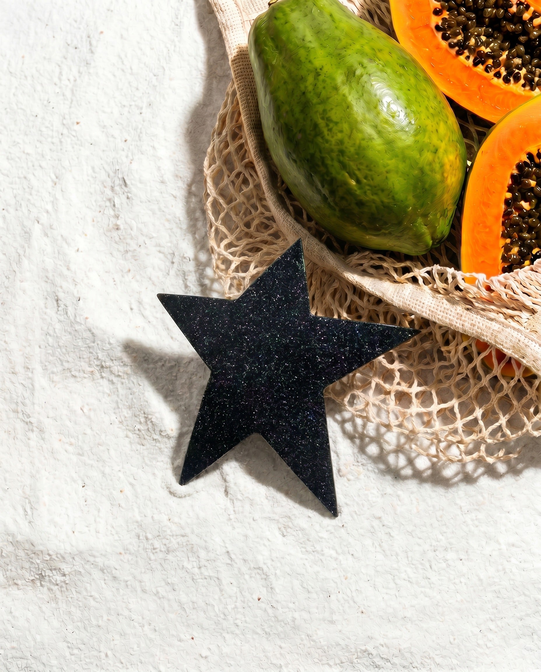 large-star hair clip