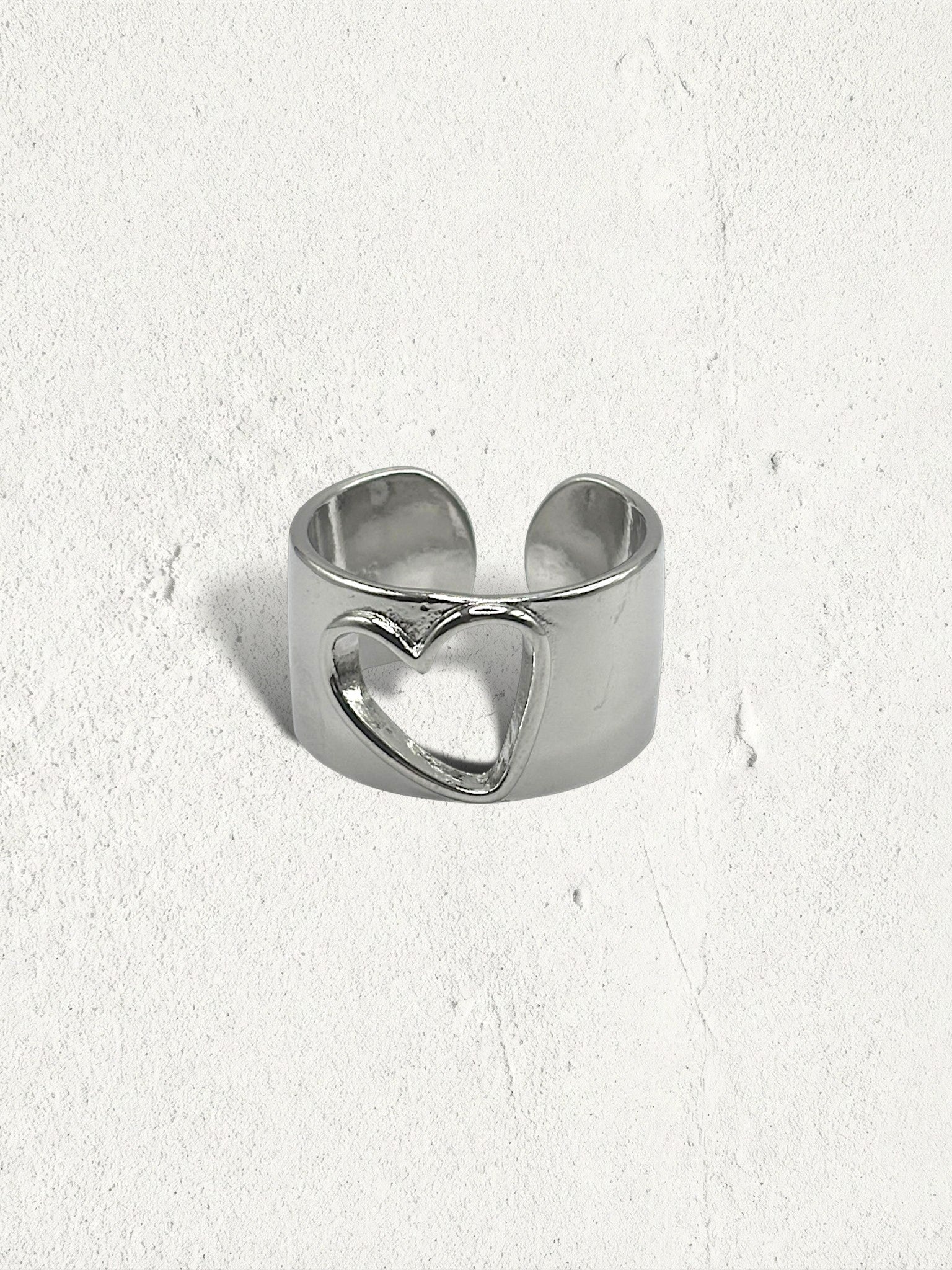 hollow-heart ring