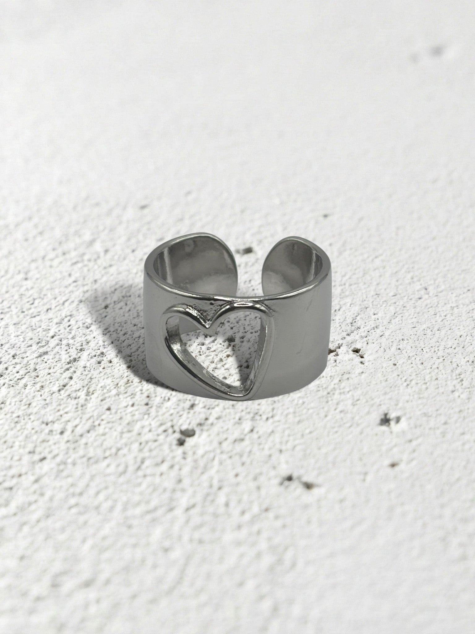 hollow-heart ring