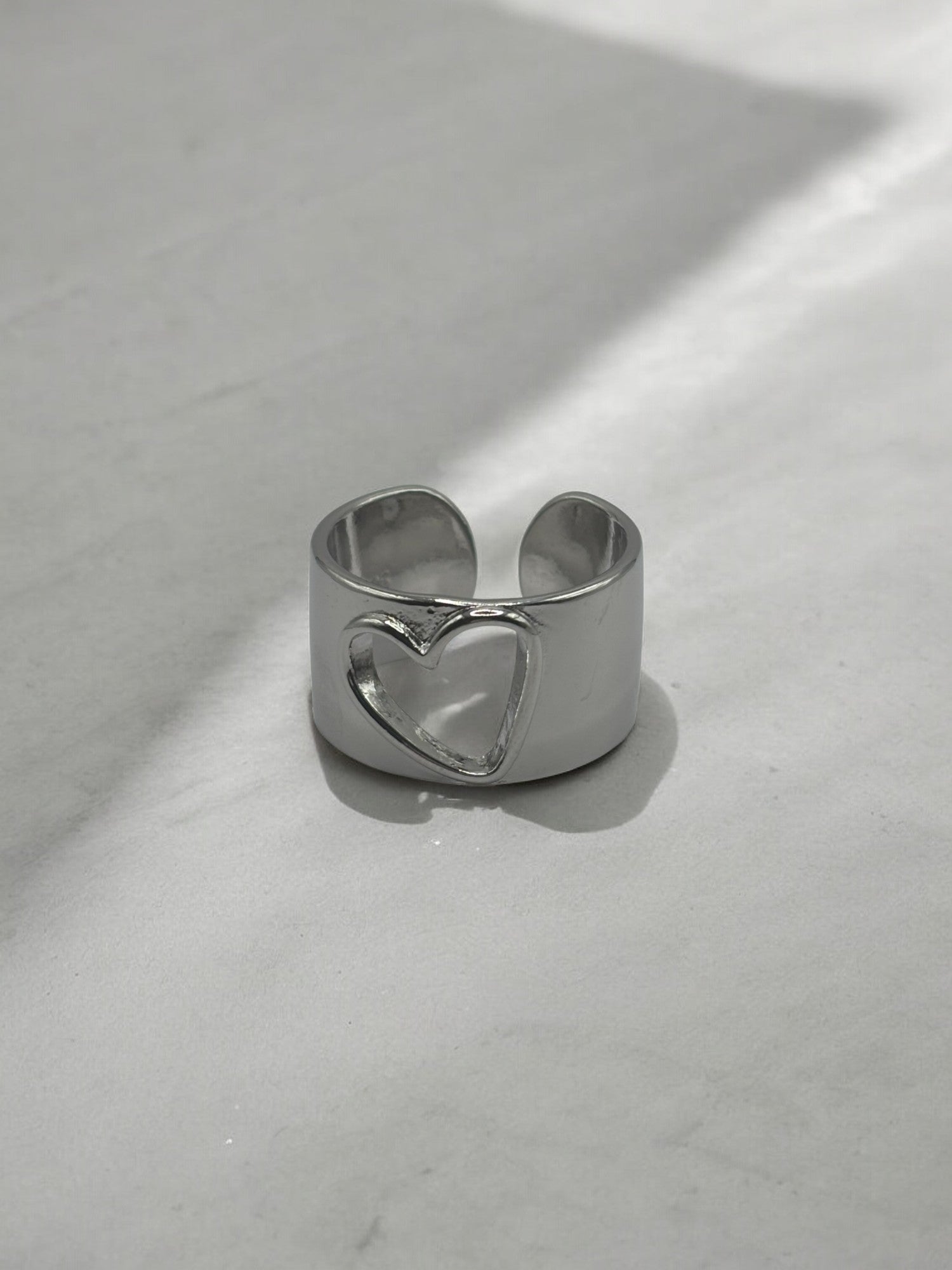 hollow-heart ring