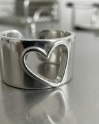 hollow-heart ring