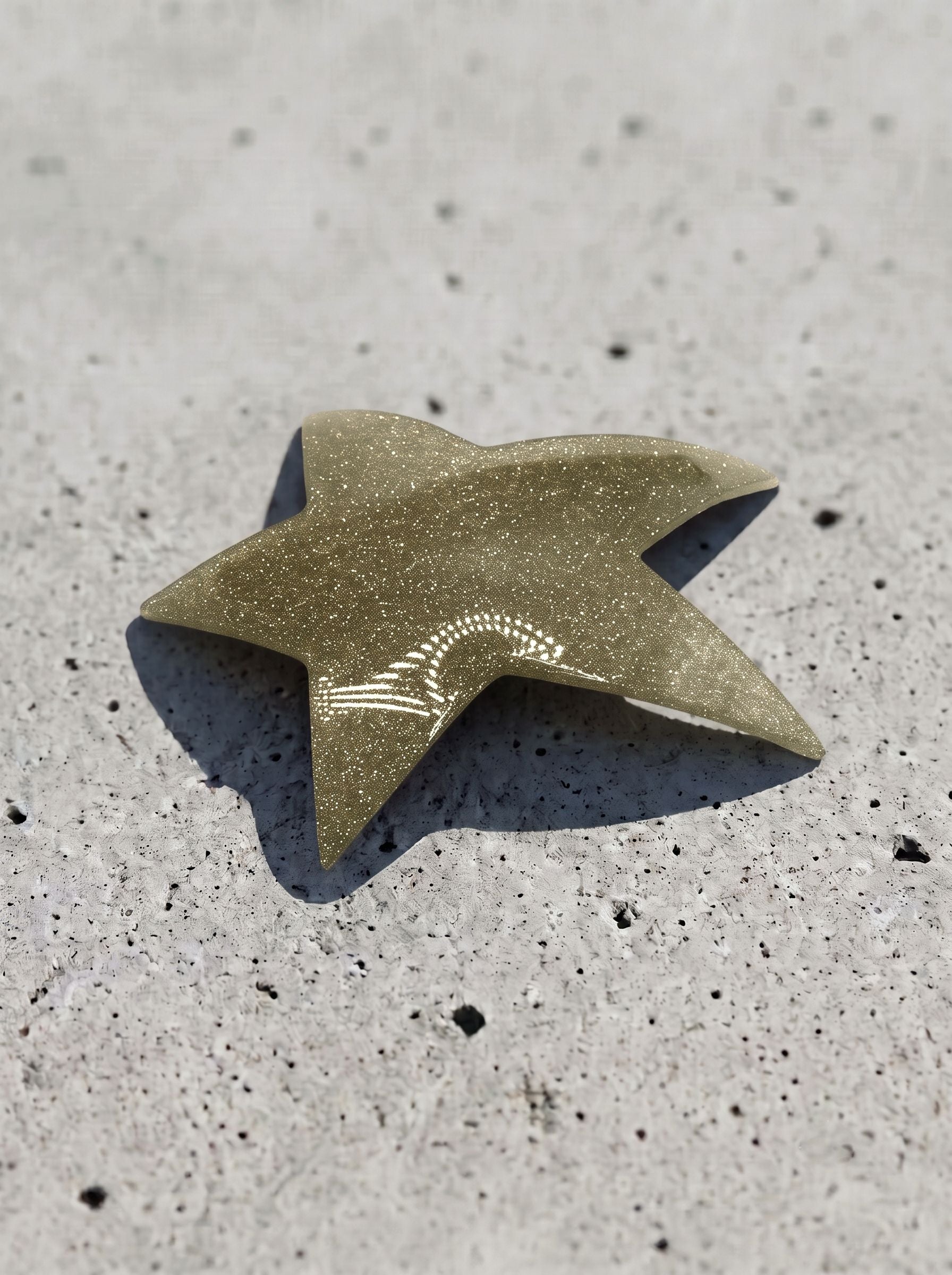 large-star hair clip